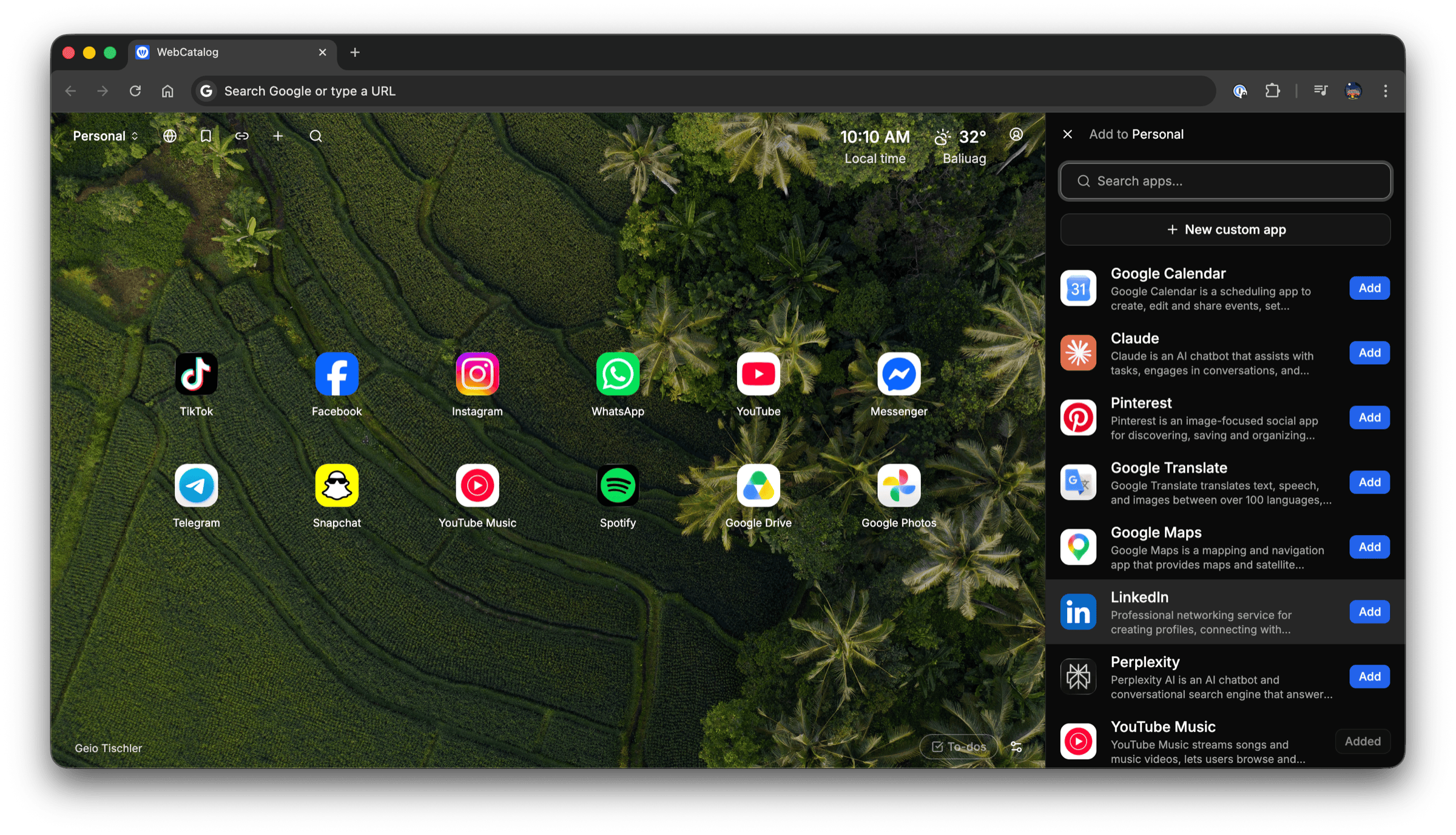 App catalog