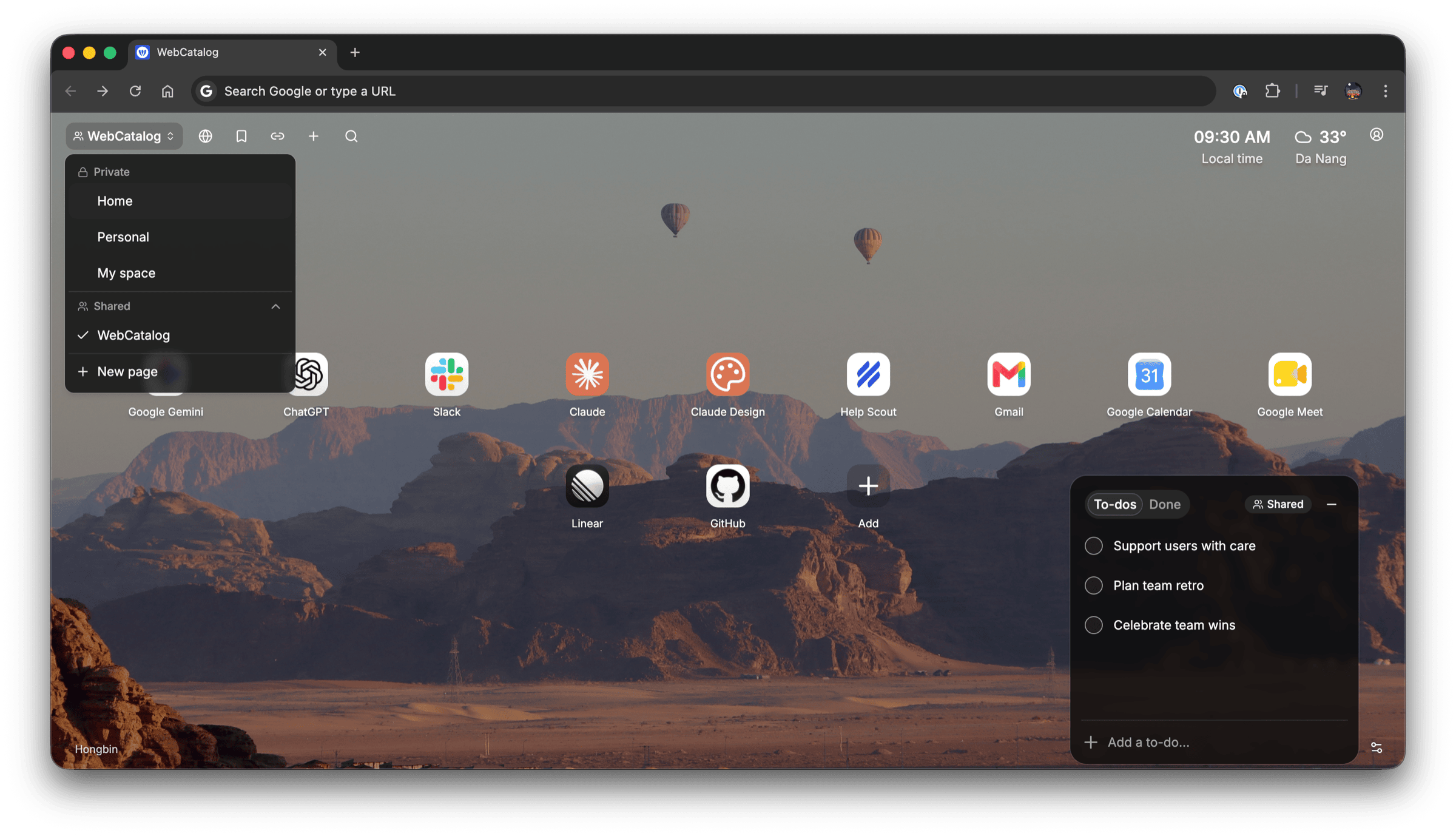 Folders & pages